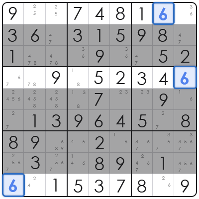 technique to solve sudoku